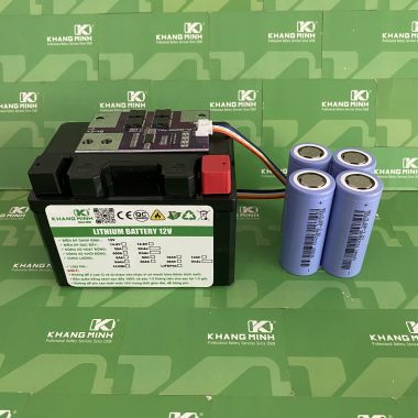Vỏ Bình Ắc Quy Lithium 12V 6Ah YT5 Có Led Nắp Bầu