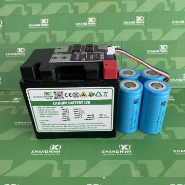 Vỏ Bình Ắc Quy Lithium 12V 6Ah YT5 Có Led Nắp Bầu