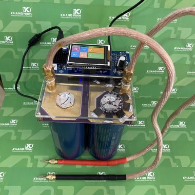 Máy hàn pin Siêu tụ tự động, hàn đuợc kẽm dày 0.3mm, mối hàn siêu trắng đẹp và chắc