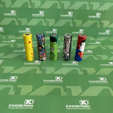 Pin 18650 Vỏ Hoạt Hình Li-ion 3.7V - 4.2V 2500mAh Xả 5C