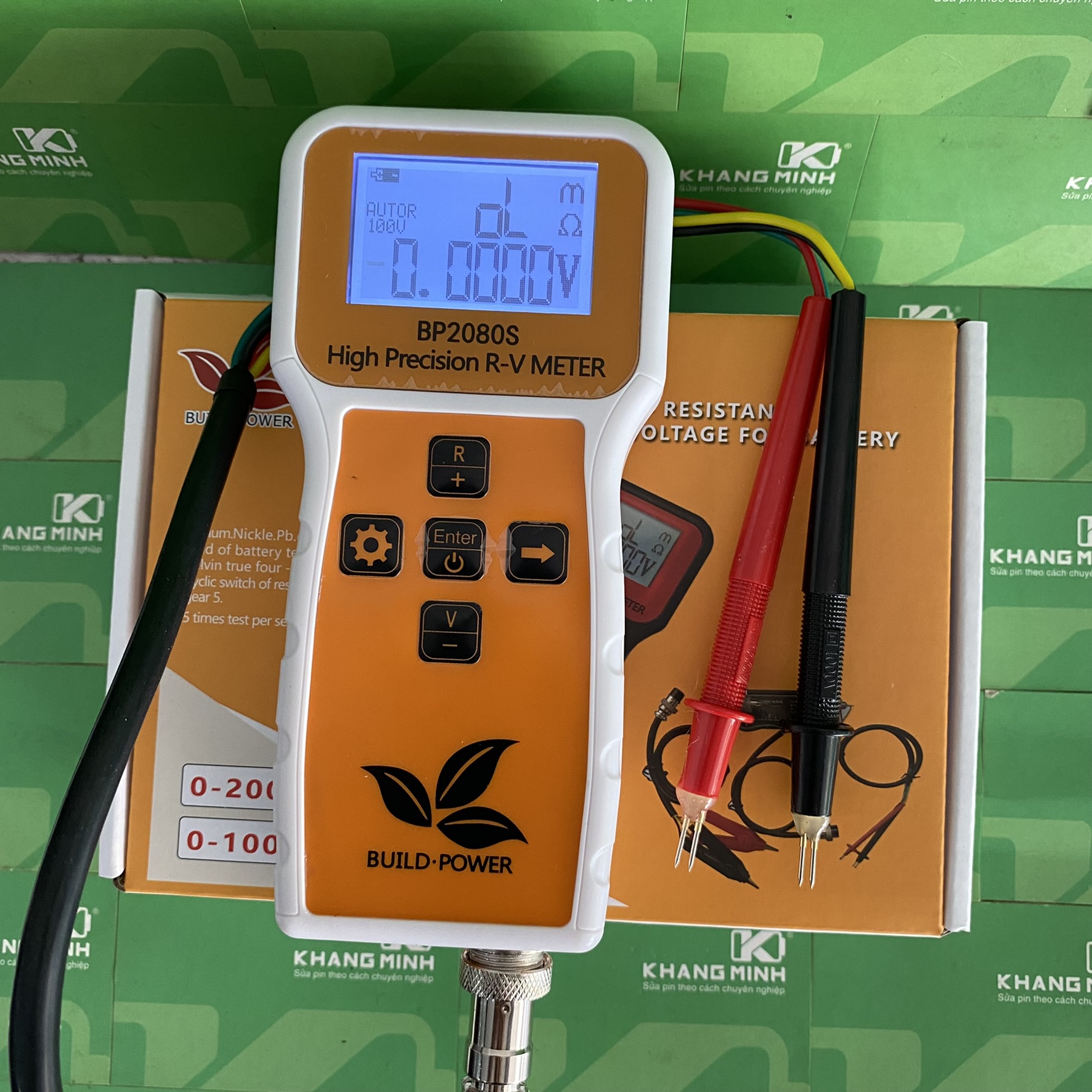 Máy đo nội trở BP2080S cao cấp, độ chính xác cao, dãy đo 0-100V, 0-200R