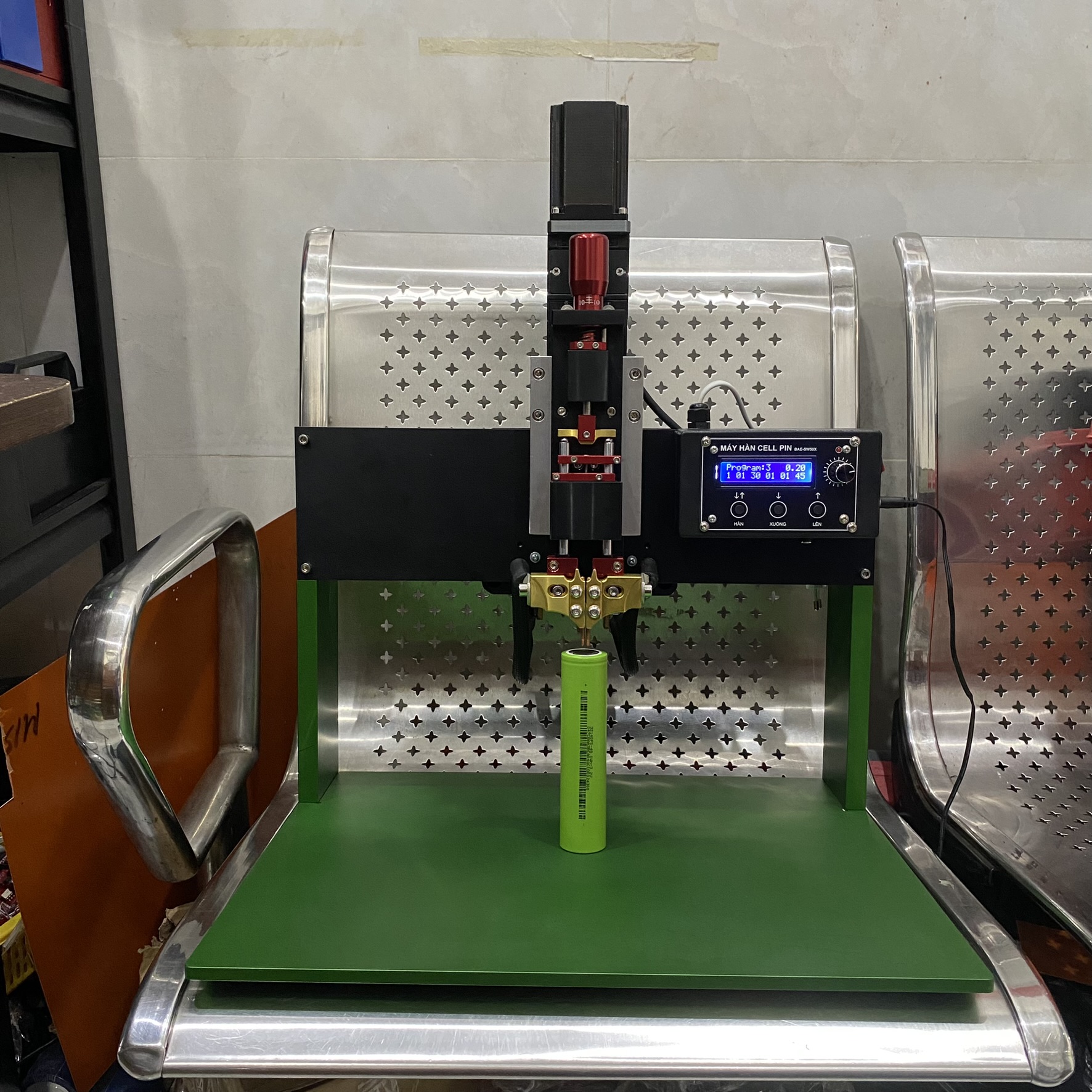 Máy Hàn Cell Pin Tự Động STEP Tích Hợp BA Hàn